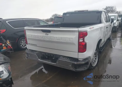 2025 Chevrolet Silverado 1500 4Wd Standard Bed Wt из США, поврежденный, VIN 1GCPKAEK6SZ253699